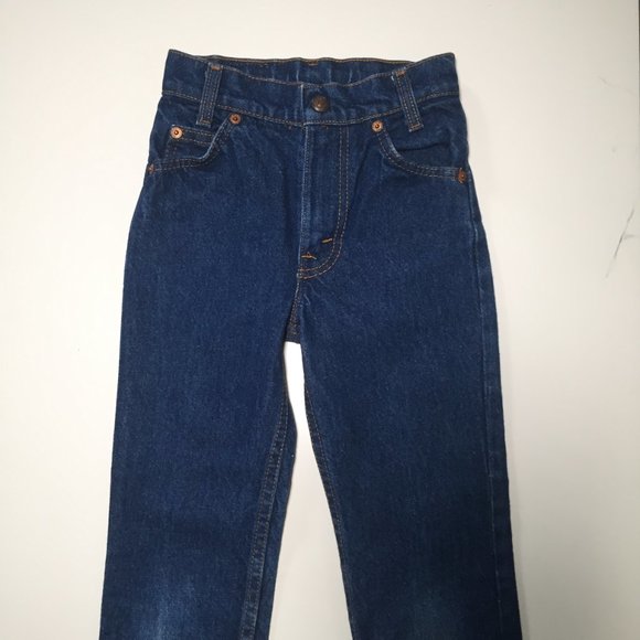 Vintage 80s Levis Orange Tab Slim 219 0216 Kids Size 7 - Picture 2 of 7